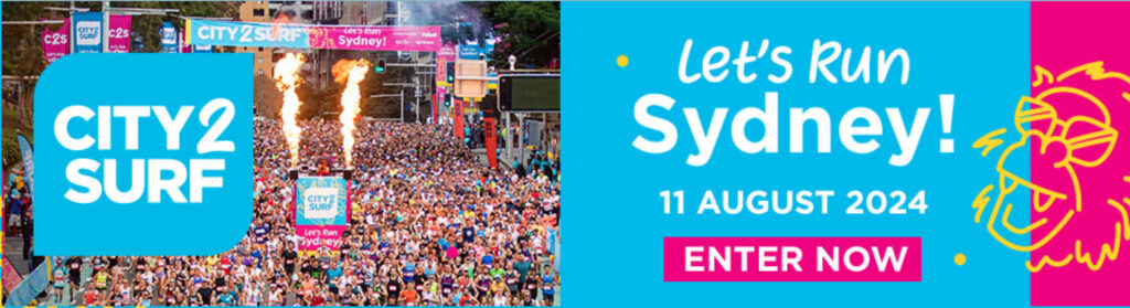City2Surf registration page